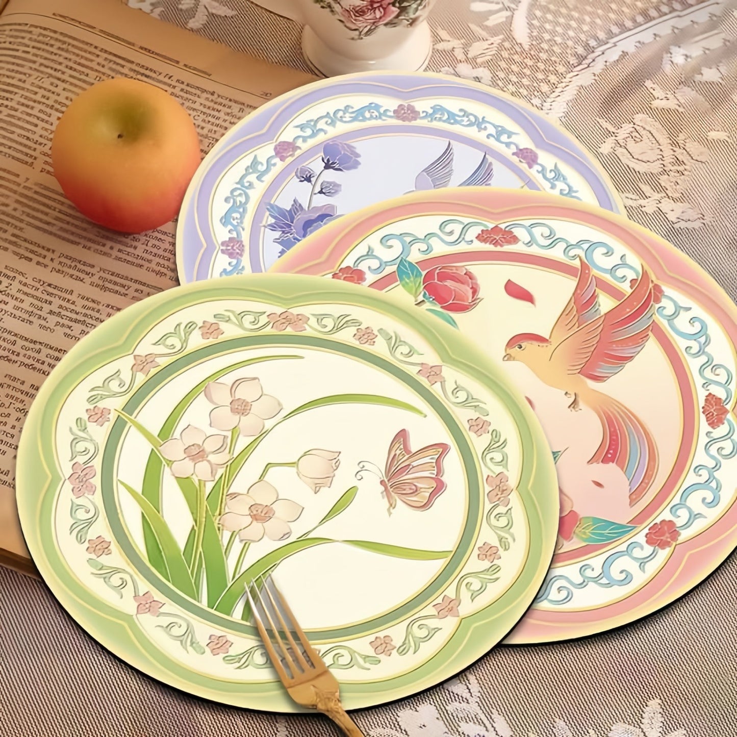Flower Coasters, Heat Insulation & Anti-Scalding Table Mat for Dining and Home Decor