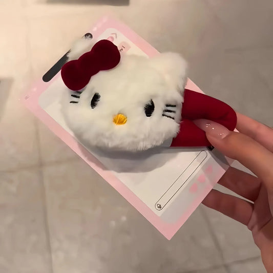 Hello Kitty & Butter Bear Snap Hair Clips, Adorable Kawaii Barrettes for Girls