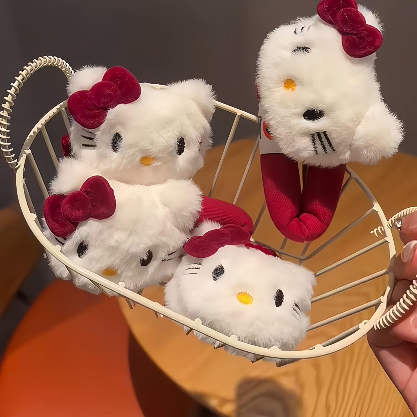 Hello Kitty & Butter Bear Snap Hair Clips, Adorable Kawaii Barrettes for Girls