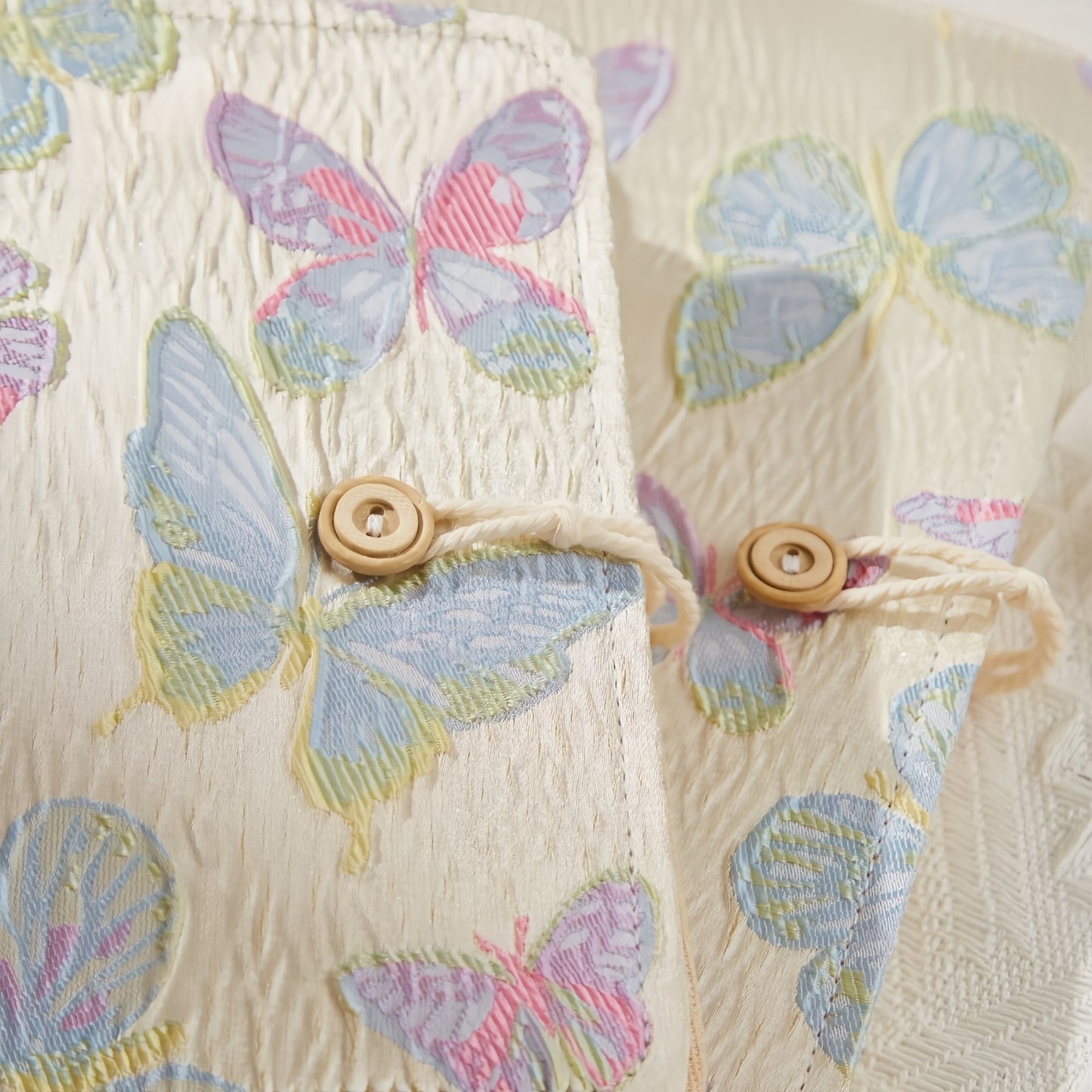 Floral & Butterfly Journal Binder, 6-Ring Refillable Aesthetic Notebook with 90 Pages