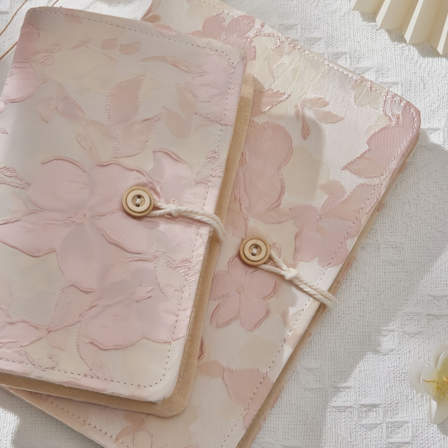 Floral & Butterfly Journal Binder, 6-Ring Refillable Aesthetic Notebook with 90 Pages