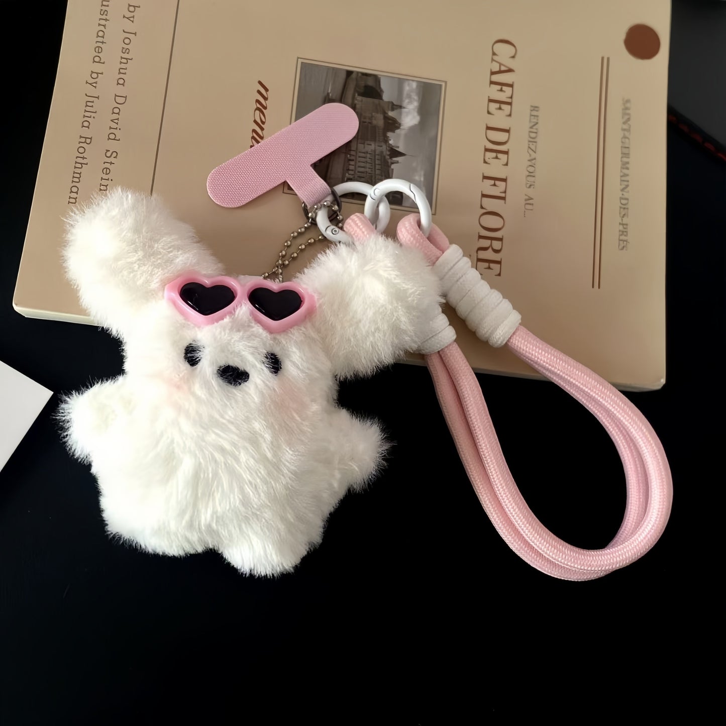Puppy Doll Phone Charm, Plush Phone Lanyard Keychain