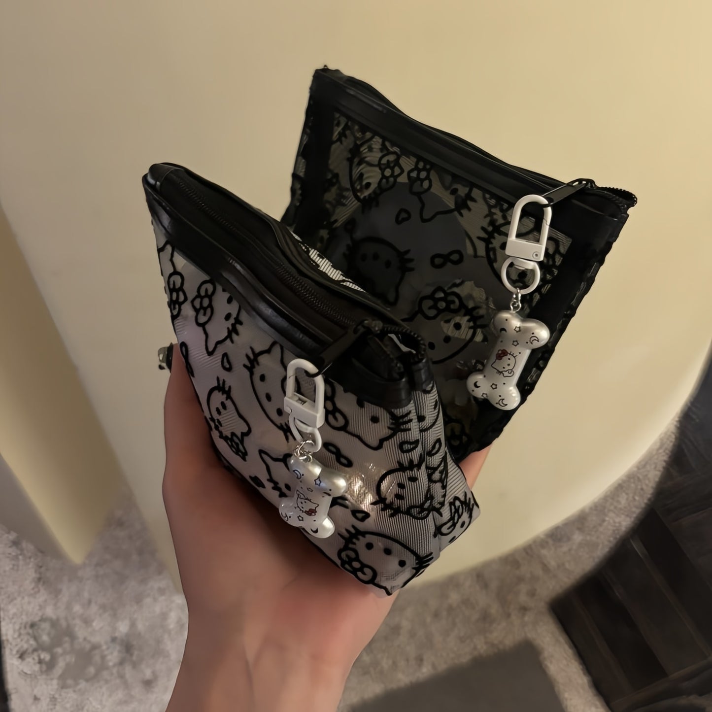 Cute Kitty Makeup Bag, Adorable Cosmetic Pouch for Travel & Daily Use