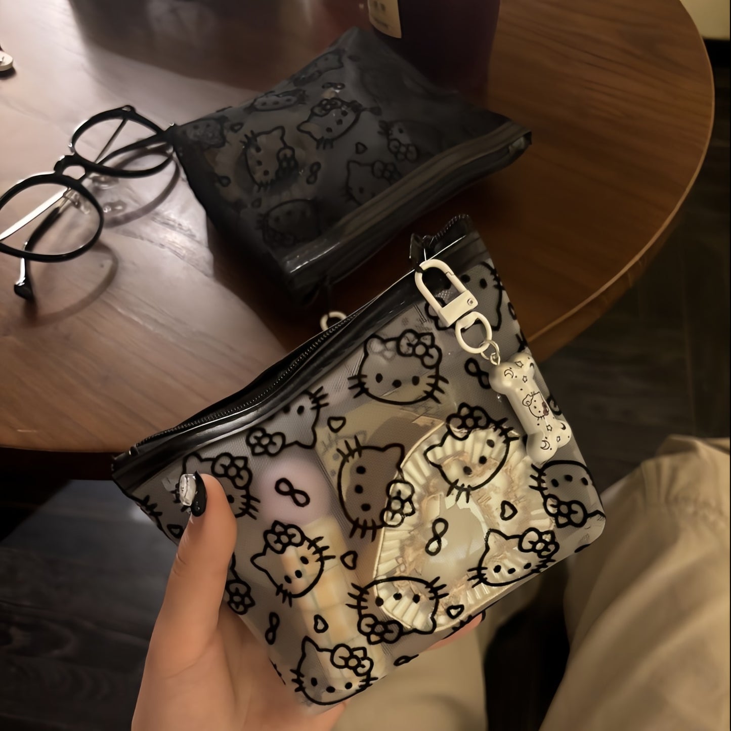 Cute Kitty Makeup Bag, Adorable Cosmetic Pouch for Travel & Daily Use