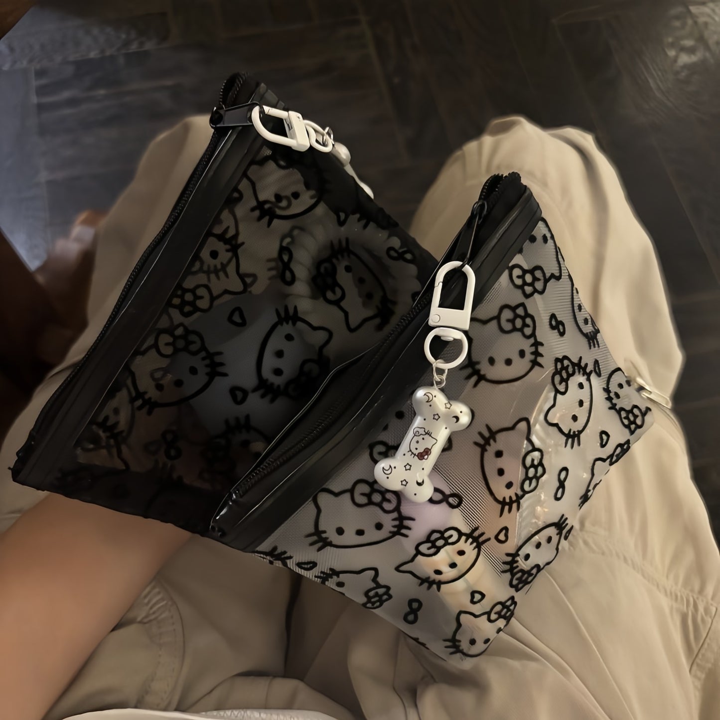 Cute Kitty Makeup Bag, Adorable Cosmetic Pouch for Travel & Daily Use