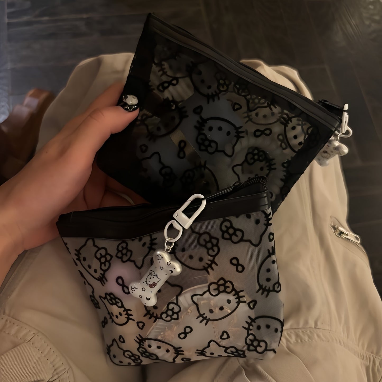 Cute Kitty Makeup Bag, Adorable Cosmetic Pouch for Travel & Daily Use
