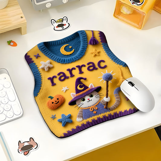 Halloween Cute Mouse Pad, Spooky Cute Desk Accessory for Cozy Autumn Vibes