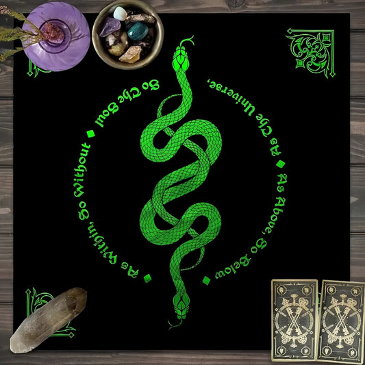 Butterfly Mystical Tarot Velvet Table Mat, Celestial Boho Placemats Décor for Magial Spaces