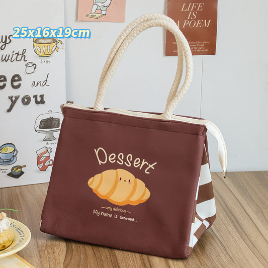 Sandwich Lunch Bag for Office Work, Snack Bag for Students, Insulated Lunch Tote Bag, Outdoor Picnic Bag