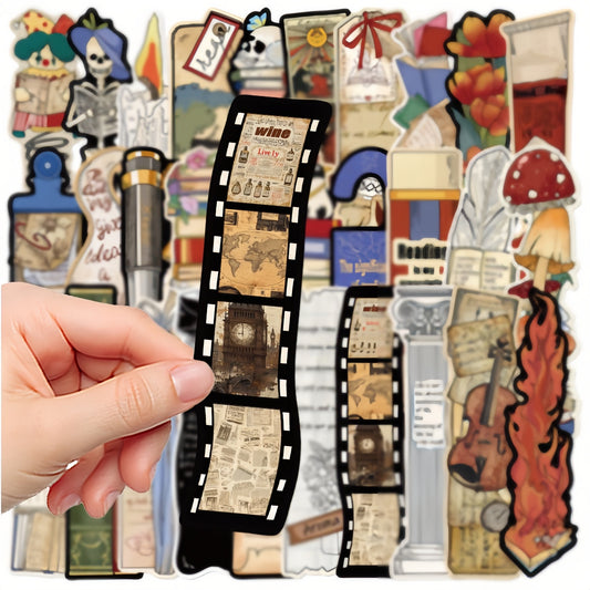 Vintage Reading Bookmarks, Aesthetic Retro 30 Bookmarks for Book Lovers