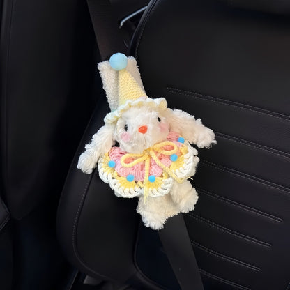 Cute Bunny Car Seatbelt Cover, Soft Plush Shoulder Pad Cozy & Adorable Car Decor