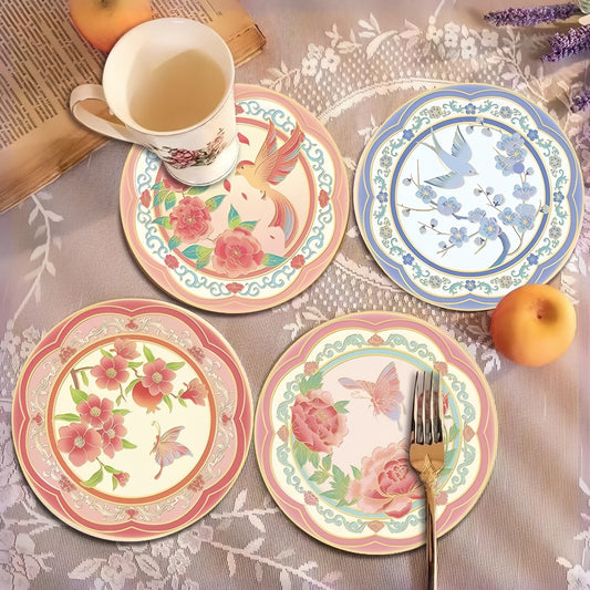 Flower Coasters, Heat Insulation & Anti-Scalding Table Mat for Dining and Home Decor