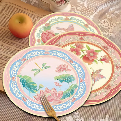 Flower Coasters, Heat Insulation & Anti-Scalding Table Mat for Dining and Home Decor