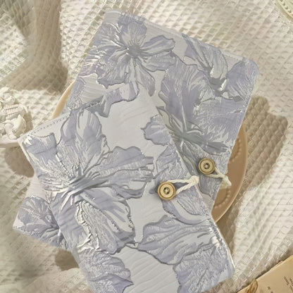 Floral Cloth 90 Pages Journal Binder, Vintage Aesthetic 6-Ring Notebook