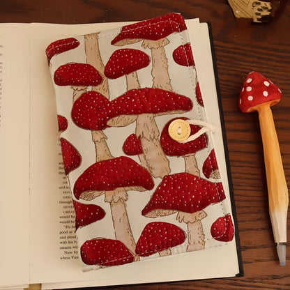 Mushroom 6-Ring Journal Binder, Cute Refillable 90 Pages Sketchbook
