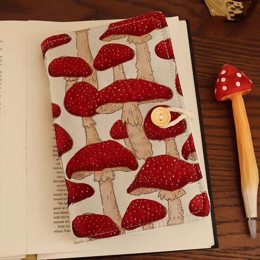 Mushroom 6-Ring Journal Binder, Cute Refillable 90 Pages Sketchbook