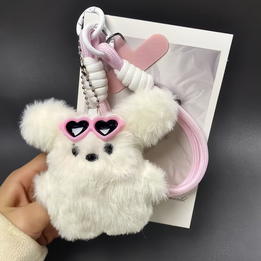 Puppy Doll Phone Charm, Plush Phone Lanyard Keychain