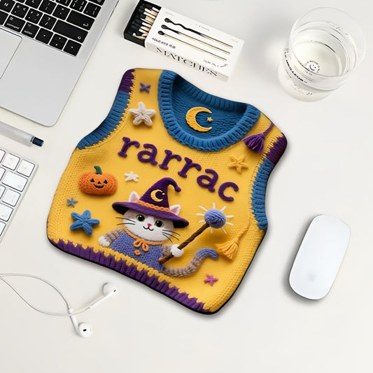 Halloween Cute Mouse Pad, Spooky Cute Desk Accessory for Cozy Autumn Vibes