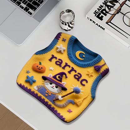 Halloween Cute Mouse Pad, Spooky Cute Desk Accessory for Cozy Autumn Vibes