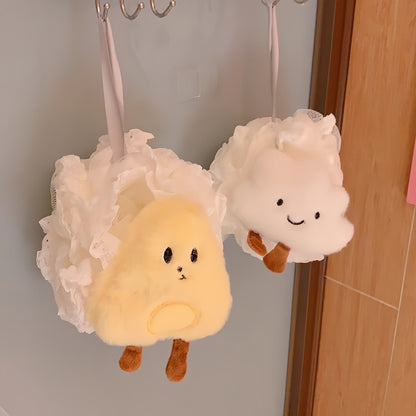 Cute Cheese Shower Sponge, Funny Bath Sponge for Daily Use, Soft & Fluffy Body Puff