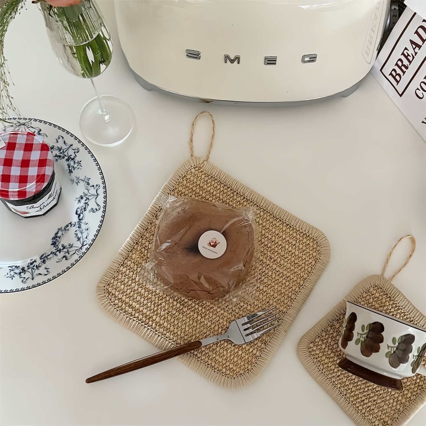 Sisal Table Insulation Mat, Natural Heat-Resistant Woven Placemat, Eco-Friendly Dining Table Protector