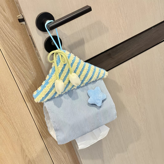 Cute Home Tissue Hanging Bag, Car Decor Tissue Holder Organizer for Home & Travel