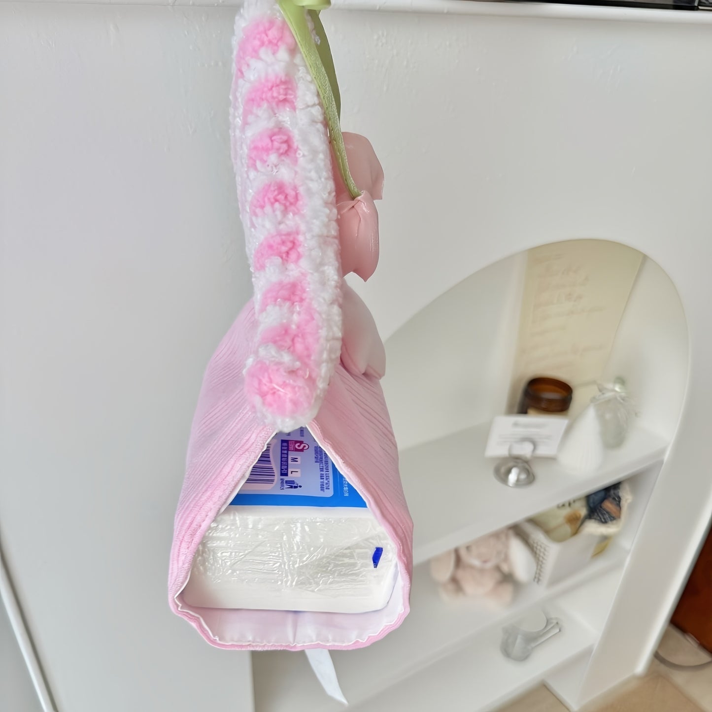 Cute Home Tissue Hanging Bag, Car Decor Tissue Holder Organizer for Home & Travel