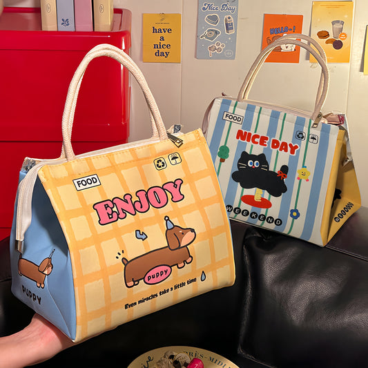 Sandwich Lunch Bag for Office Work, Snack Bag for Students, Insulated Lunch Tote Bag, Outdoor Picnic Bag