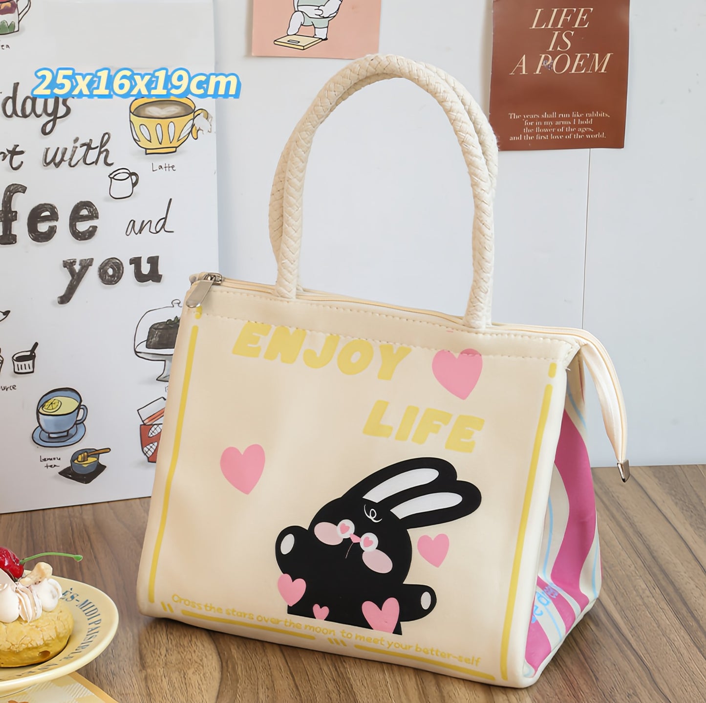 Sandwich Lunch Bag for Office Work, Snack Bag for Students, Insulated Lunch Tote Bag, Outdoor Picnic Bag