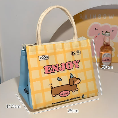 Sandwich Lunch Bag for Office Work, Snack Bag for Students, Insulated Lunch Tote Bag, Outdoor Picnic Bag