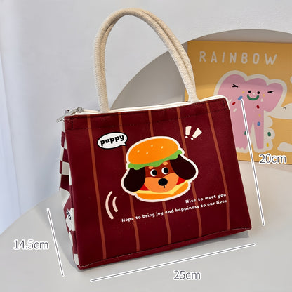 Sandwich Lunch Bag for Office Work, Snack Bag for Students, Insulated Lunch Tote Bag, Outdoor Picnic Bag